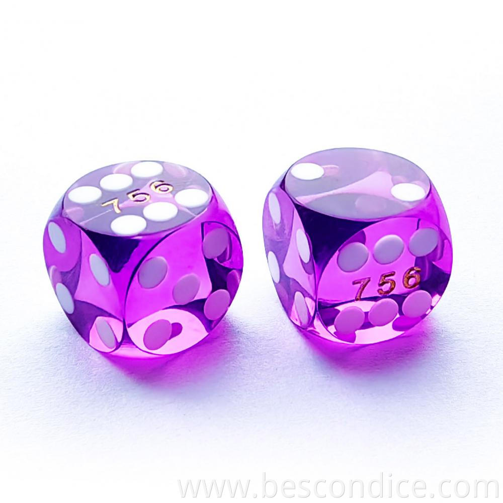 Precision Dice With Serial Number 1